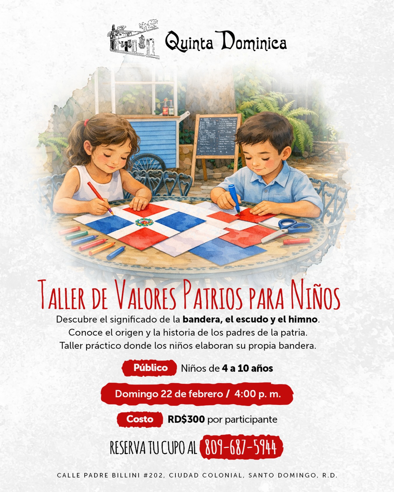 Taller de Valores Patrios para Niños.