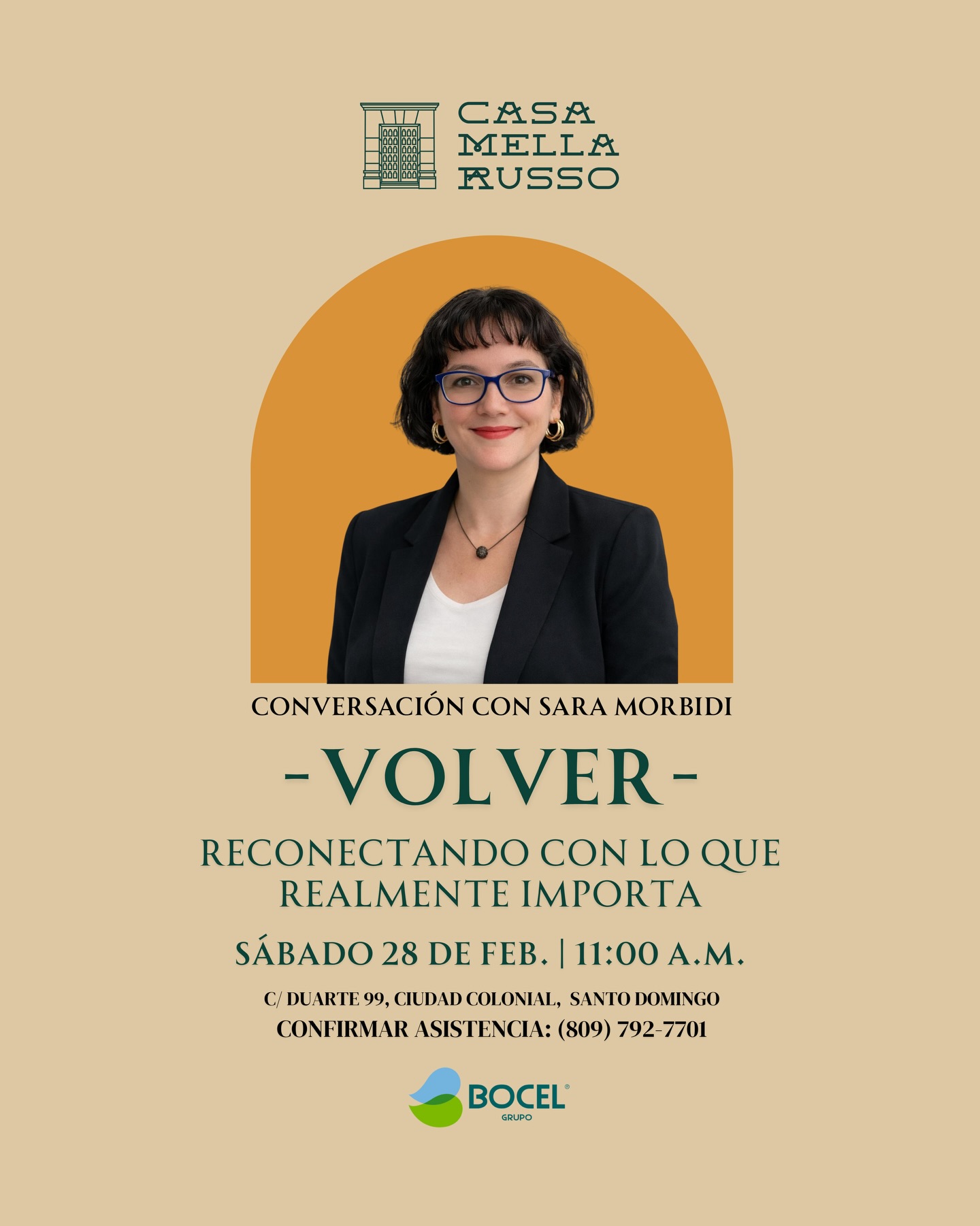 Conversación con Sara Morbidi: “-VOLVER- Reconectando con lo que realmente importa”.