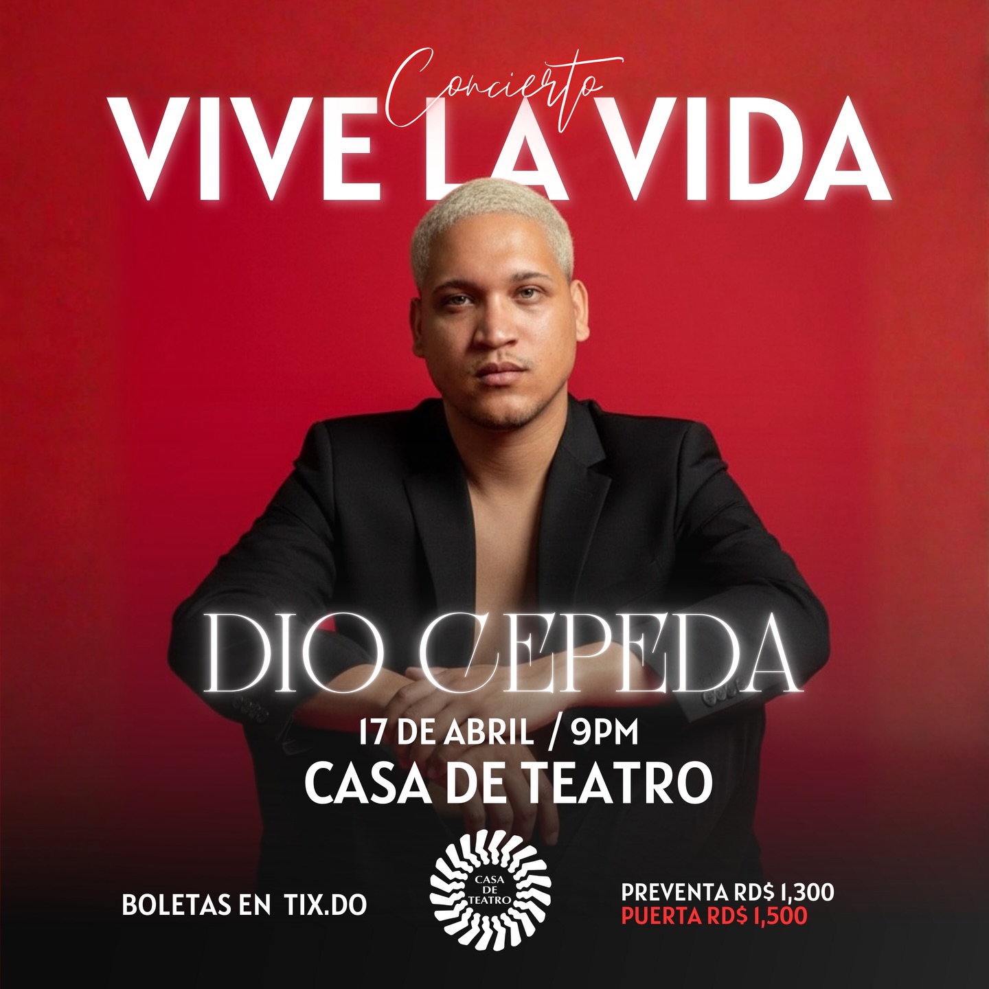 Concierto «Vive la Vida» de Dio Cepeda.