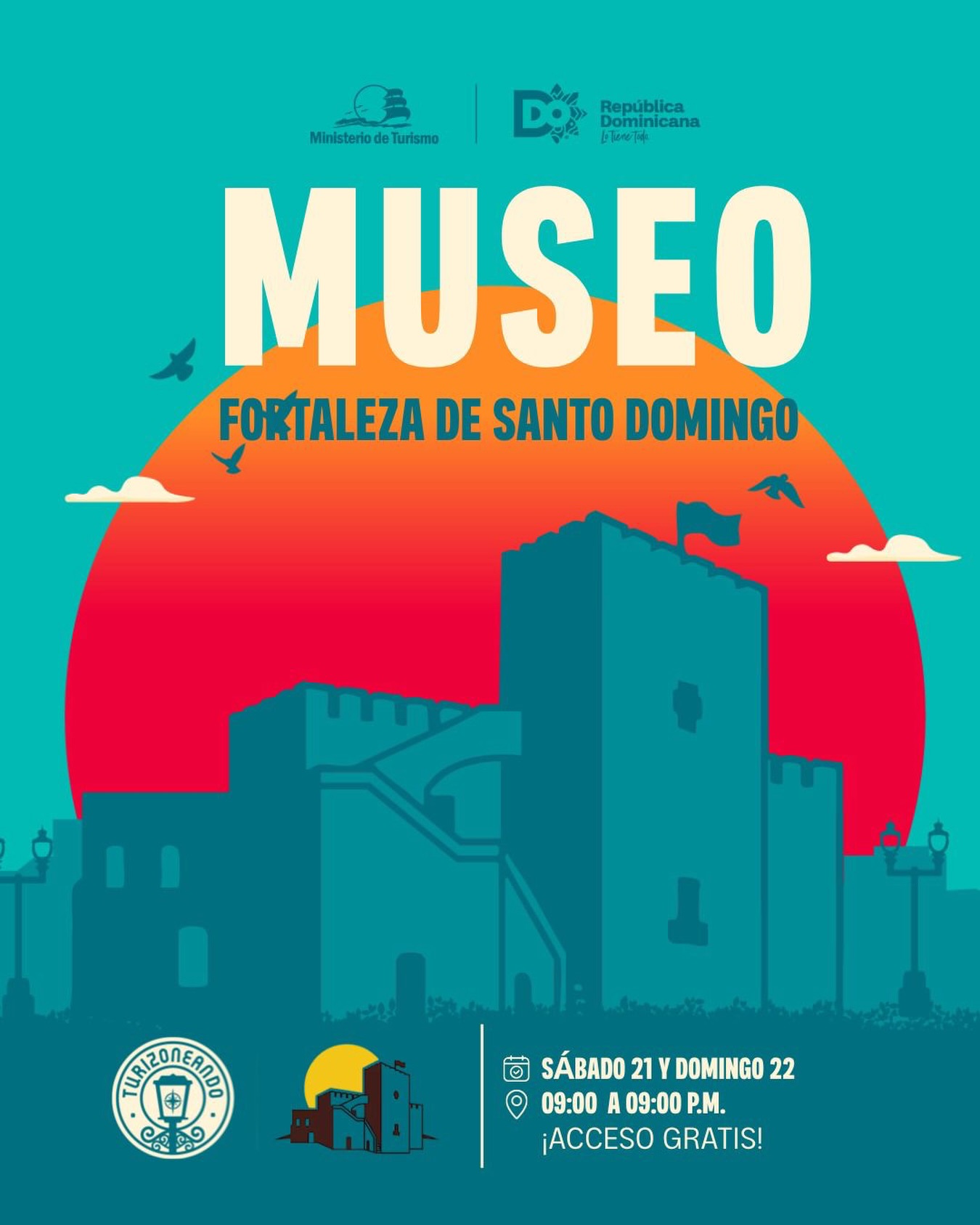 Noche Larga de los Museos en el Museo de la Fortaleza Santo Domingo.