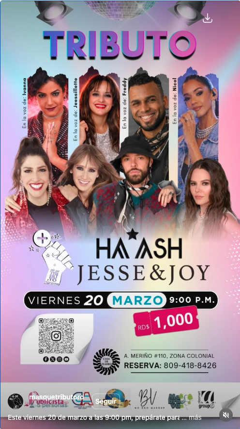 Tributo a Ha*Ash y Jesse & Joy.