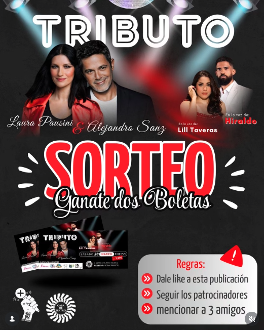 GIVEAWAY | TRIBUTO Laura Pausini y Alejandro Sanz 🎶