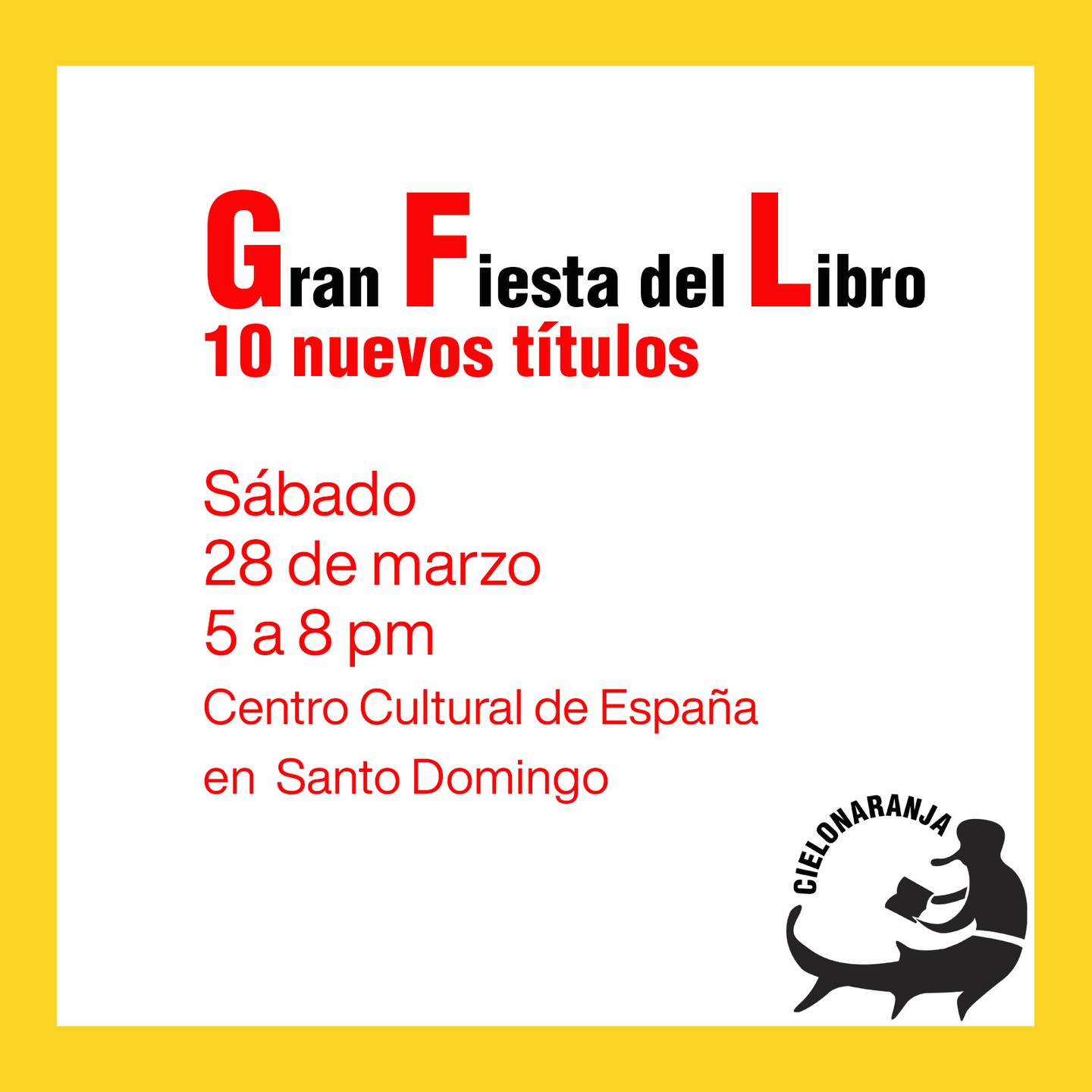 Gran Fiesta del Libro Cielonaranja.