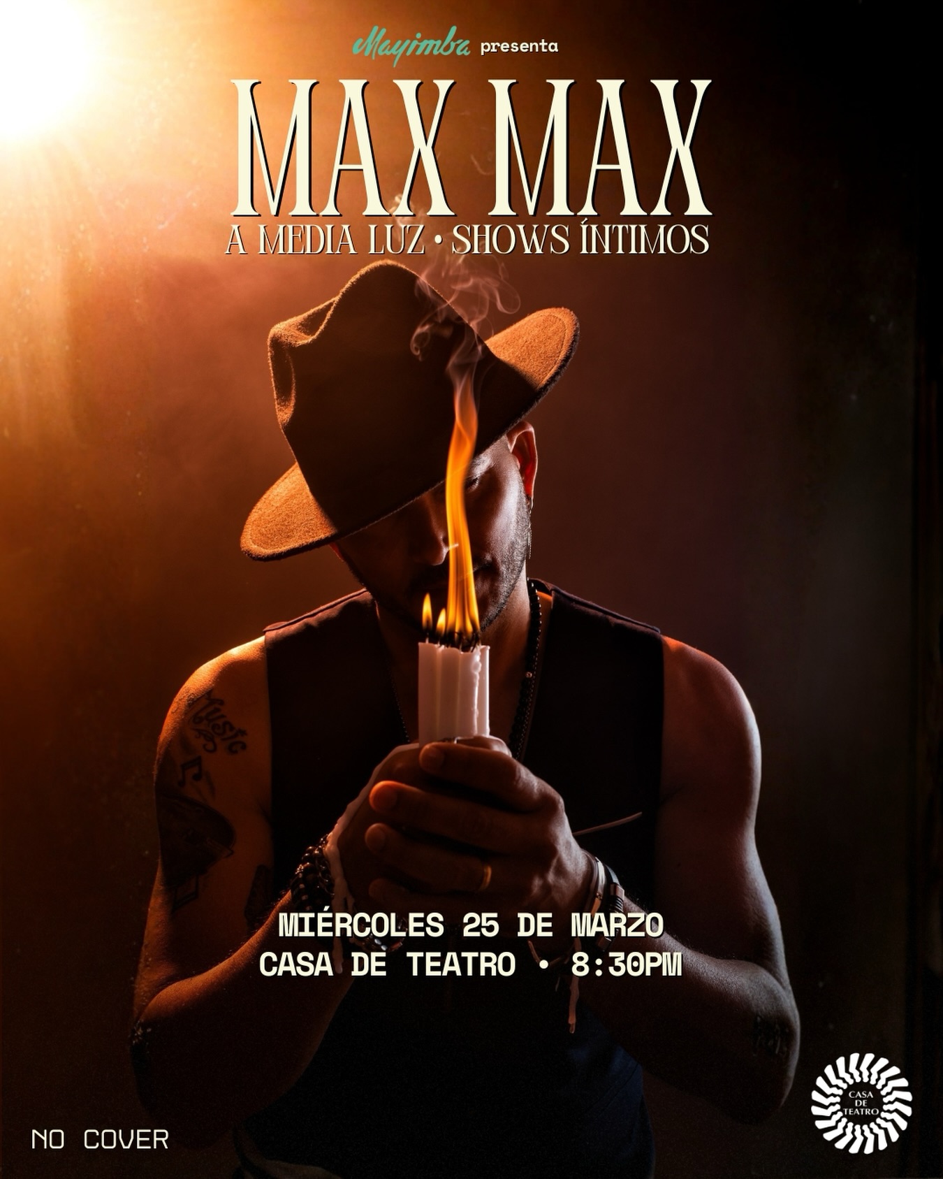 Concierto: A MEDIA LUZ – Max Max.