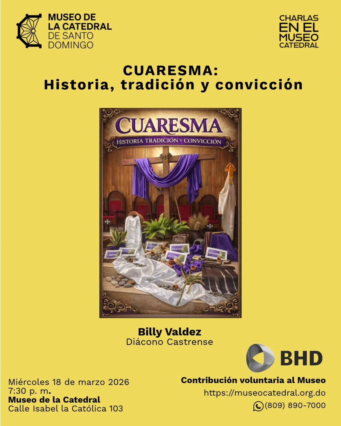Charla: CUARESMA: Historia, tradición y convicción.