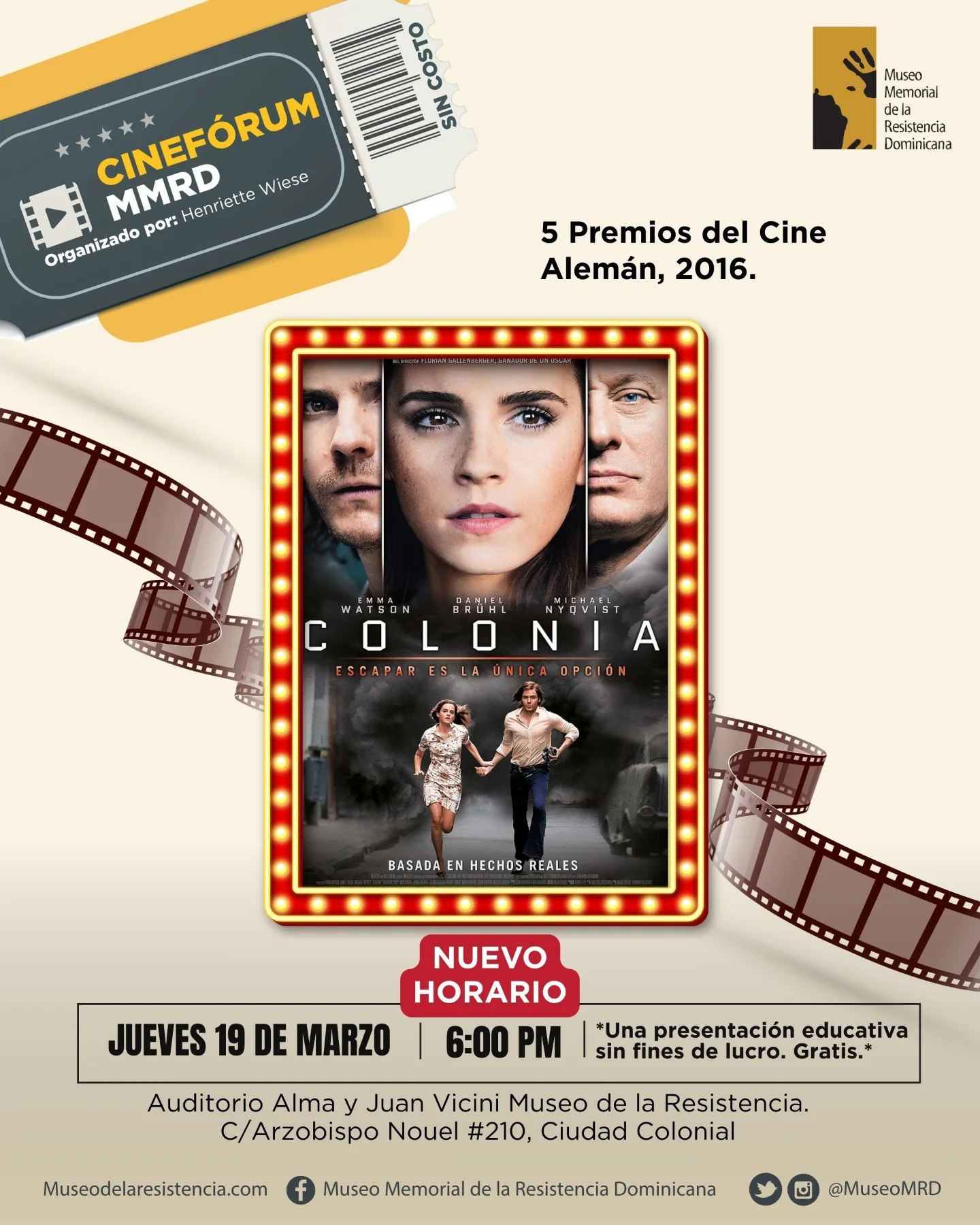 Cinefórum: Película “Colonia”.