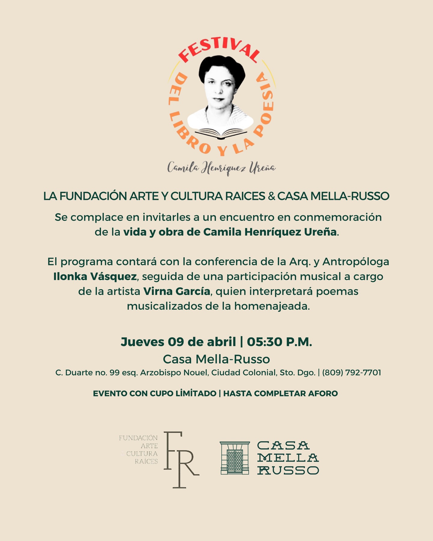 Festival del libro y la poesía “CAMILA HENRÍQUEZ UREÑA”