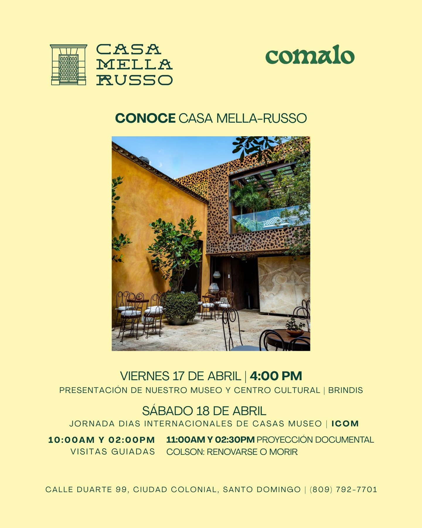 Presentación de nuestro museo y centro cultural | Brindis