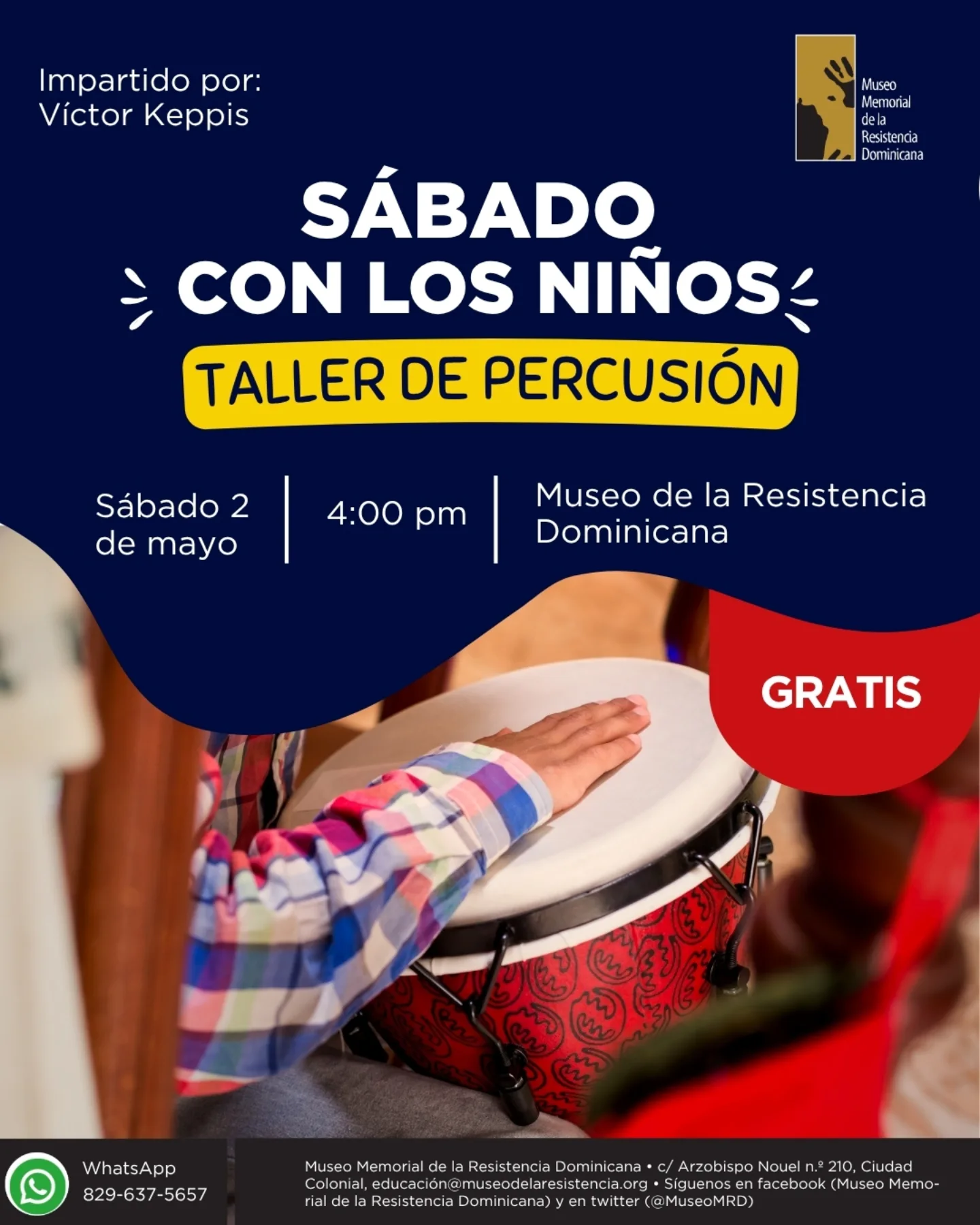 SÁBADO CON LOS NIÑOS: TALLER DE PERCUSIÓN